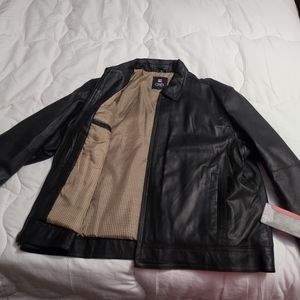 Mens genuine leather coat by CHAPS